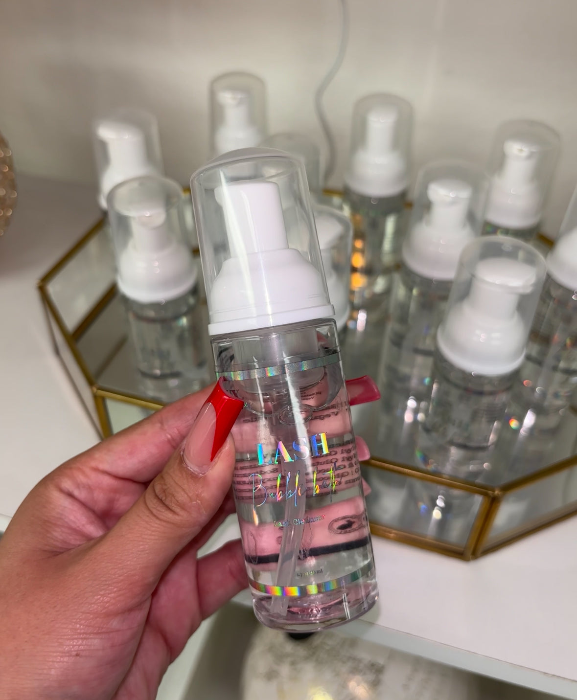 Lash bubble bath