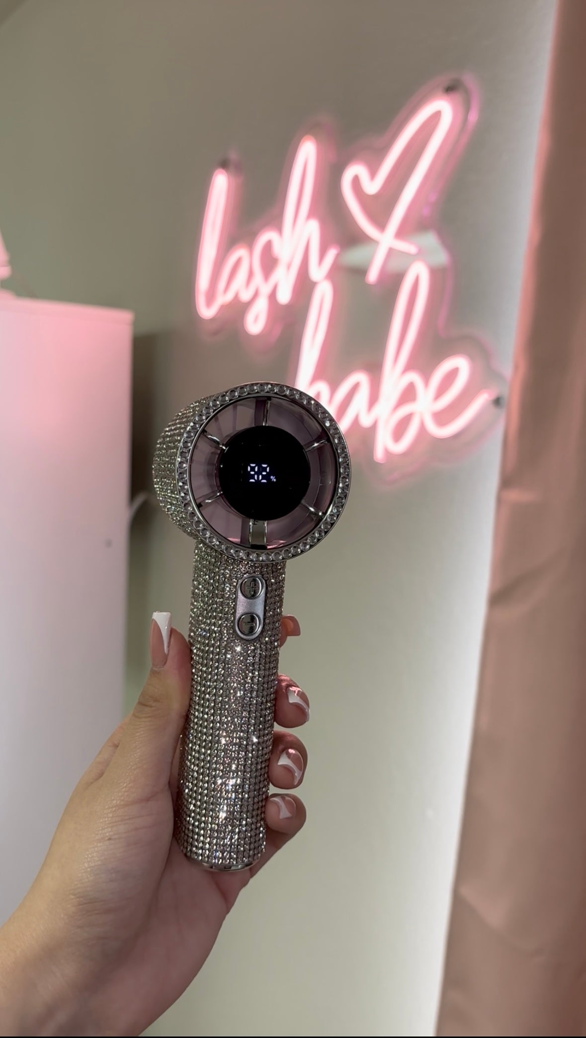 Blinged mini fan