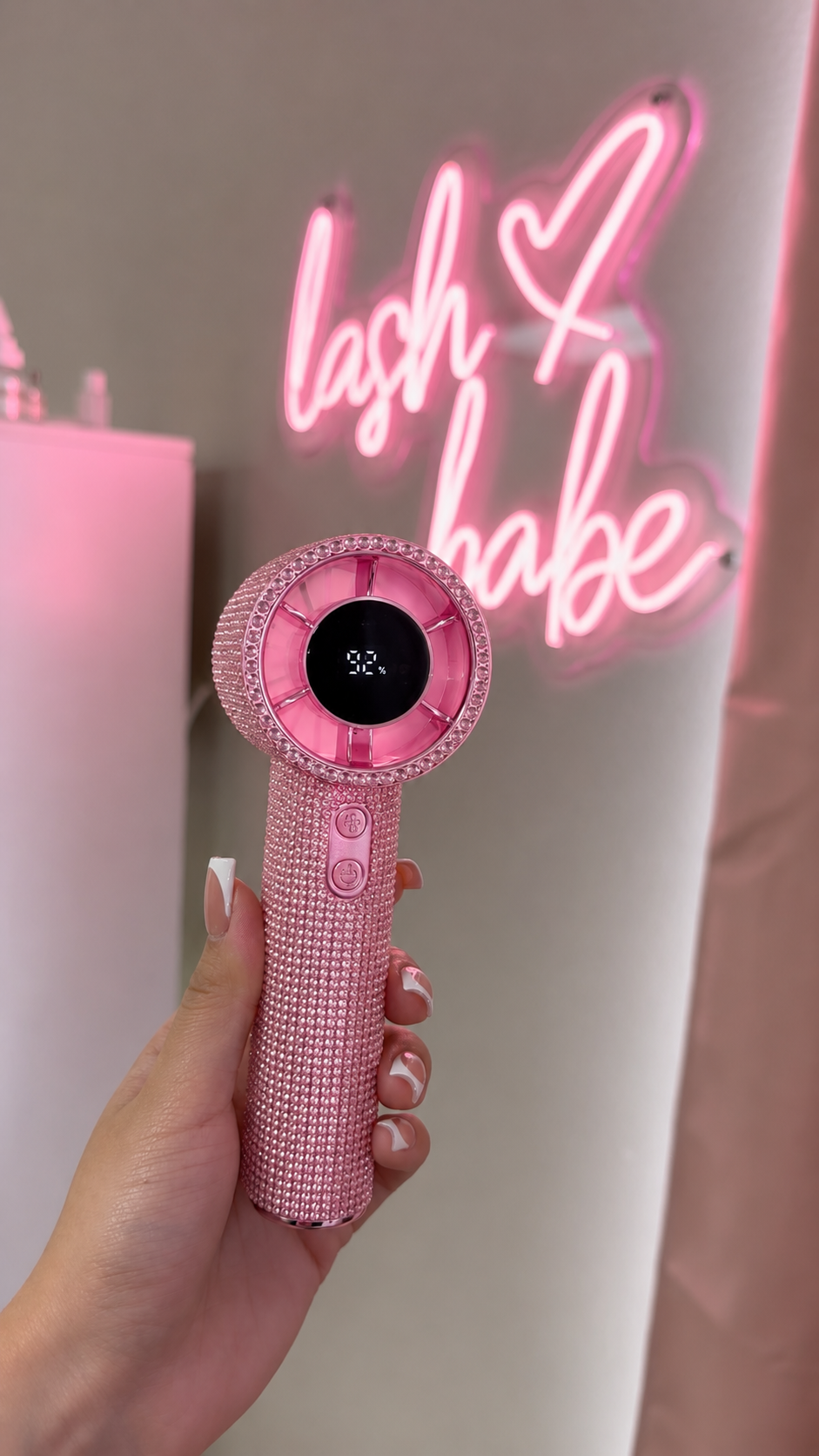 Blinged mini fan
